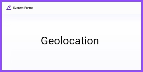 Everest Forms Geolocation